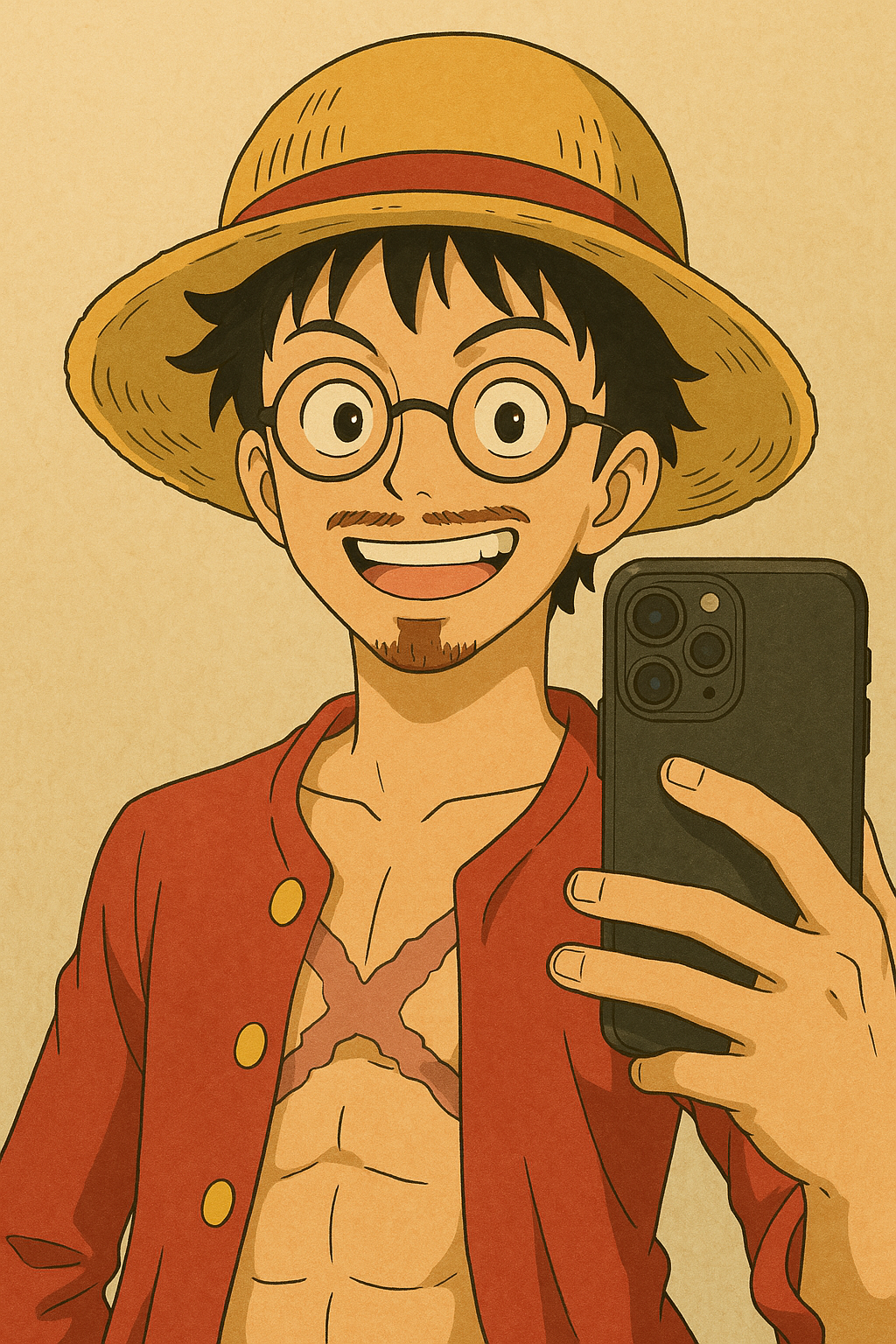 A photo of Zahir Cabral as Luffy from One Piece